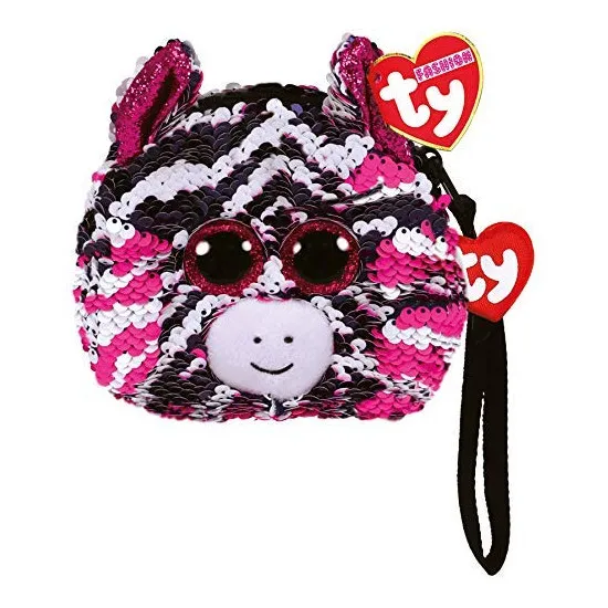 TY TY95230 Poseta cu paiete "Zebra Zoey" 10 cm