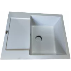 Мойка кухонная Tornado Sofia 620х500 мм, Белый