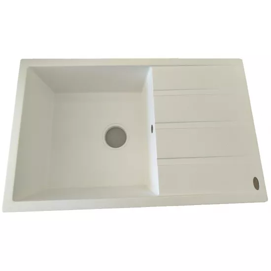 Chiuvetă de bucătărie Tornado Melissa 800х500 mm, Snow