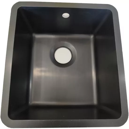 Мойка кухонная Tornado Barbara 460х420 мм, Obsidian