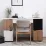 Masa de birou Fabrik Home Mateo 140, 140x60 cm, Frasin alb/ Stejar Evok