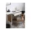 Masa de birou Fabrik Home Mateo 140, 140x60 cm, Frasin alb/ Stejar Evok