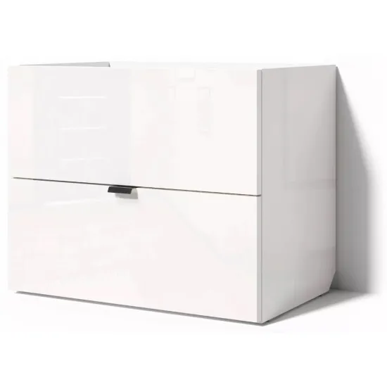 Noptieră Fabrik Home Hardy (55 cm), White gloss
