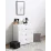 Comodă Fabrik Home Hardy 4 sertare, 80x47x87 cm, Alb Frasin/Alb Luciu