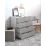 Comodă Fabrik Home Hardy 4 sertare, 80x47x87 cm, Frasin/Deschis-gri mat