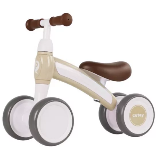 Bicicleta fără pedale Qplay Cutey Retro Beige