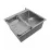 Chiuvetă de bucătărie SanDonna HD5550, 500х550 mm, Crom Satin (VOR57923)