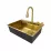 Chiuvetă de bucătărie SanDonna HD6850,680x500 mm, Auriu (VOR58103)