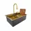 Chiuvetă de bucătărie SanDonna HD6850,680x500 mm, Auriu (VOR58103)