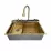 Chiuvetă de bucătărie SanDonna HD7550,500x750 mm, Auriu (VOR58540)