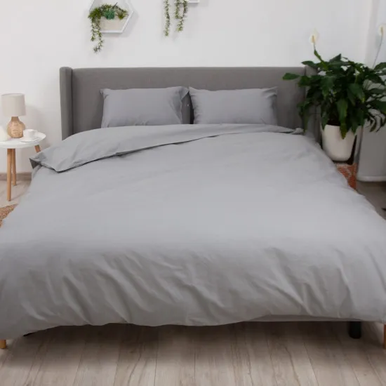 Lenjerie de pat TEP Soft Dreams Limestone Gray (2 persoane/Ranfors)