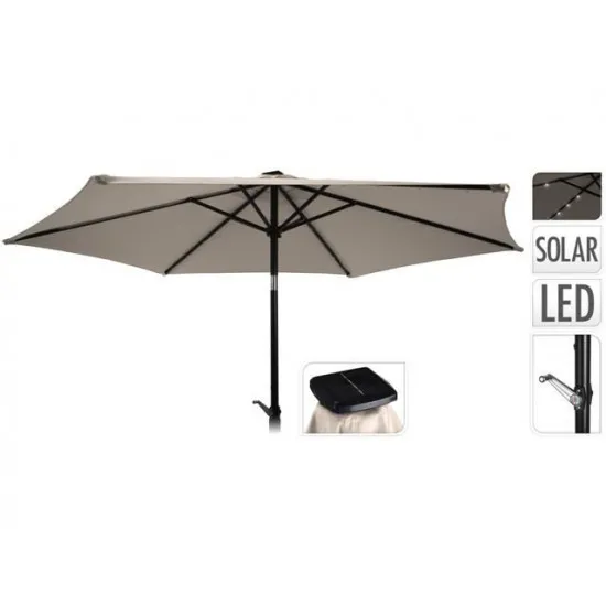 Umbrela de soare ProGarden 39014 D2.7m, lumina solara 24LED