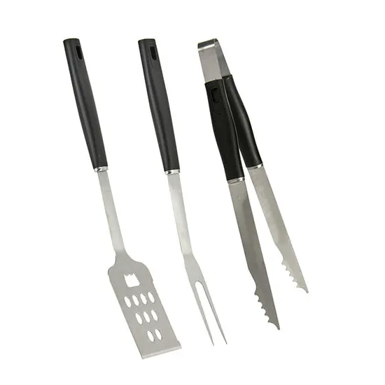 Instrumente pentru gratar BBQ 16981,  buc (spatula, furculita, cleste)