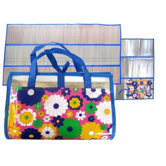 Коврик пляжный 10187, соломка 170X86cm, отражающая