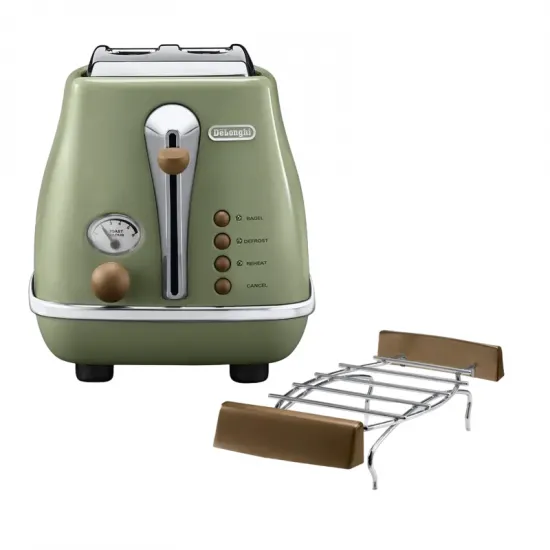 Тостер Delonghi CTOV 2103 GR Icona Vintage (900 Вт)