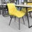 Scaun DP Nicole HN Soro 40 Yellow/Black Legs