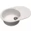 Set chiuvetă de bucătărie Dr.Gans Berta 760 760X510 mm, Alb + Baterie SanDonna F7073 alb (VOR57160)