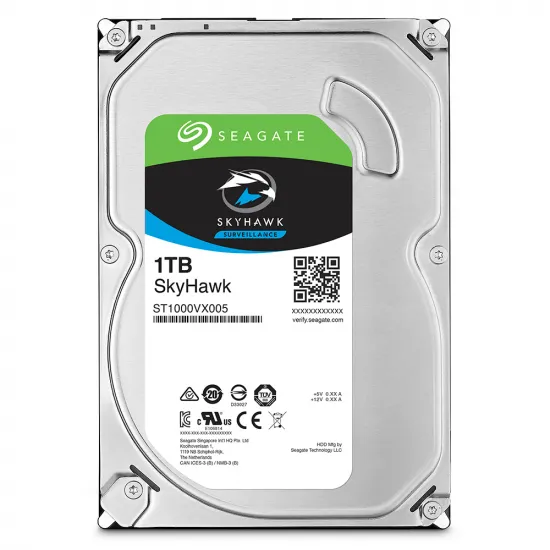 3.5" Жесткий диск 1 TB Seagate SkyHawk, 5900 rpm, 64 MB, SATA III (ST1000VX005)