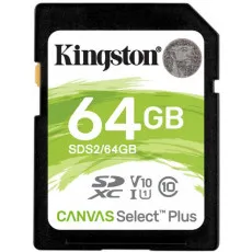 Карта памяти SDHC 64 ГБ Kingston Canvas Select Plus (SDS2/64GB)