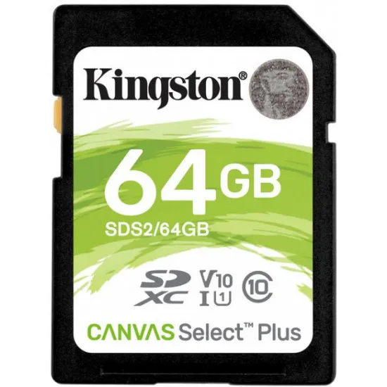 Карта памяти SDHC 64 ГБ Kingston Canvas Select Plus (SDS2/64GB)