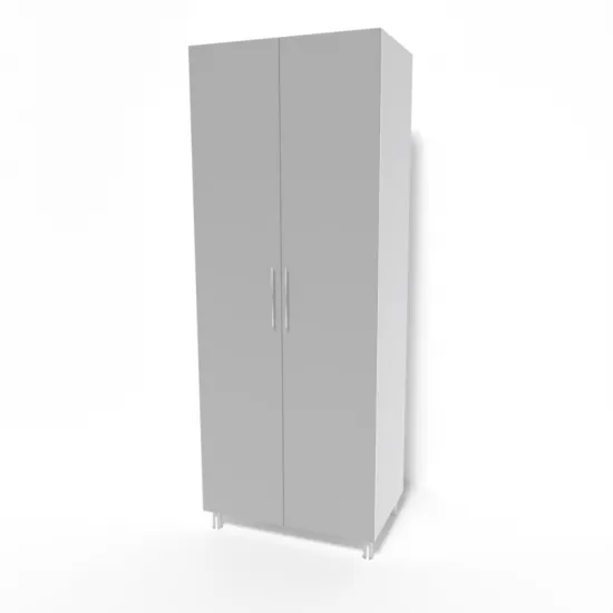 Dulap Smartex N6 (80 cm), Alb/Grafit