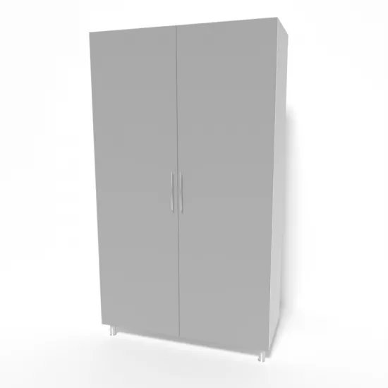 Dulap Smartex N6, 120x52x210 cm, Alb/Grafit