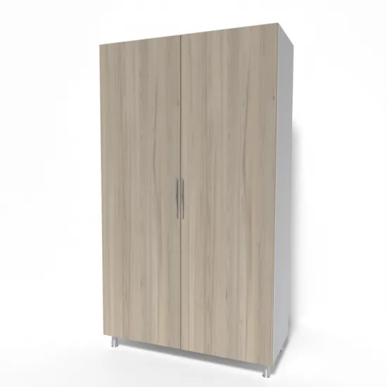 Dulap Smartex N7, 120x52x210 cm, Alb/Stejar Deschis