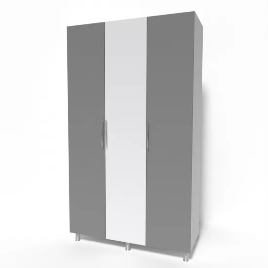 Dulap Smartex N9 (120 cm), Alb/Grafit