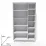 Dulap Smartex N9, 120x47x210 cm, Alb/Stejar Deschis