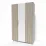Dulap Smartex N9, 120x47x210 cm, Alb/Stejar Deschis