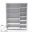 Dulap Smartex N9, 140x47x210 cm, Alb/Stejar Deschis