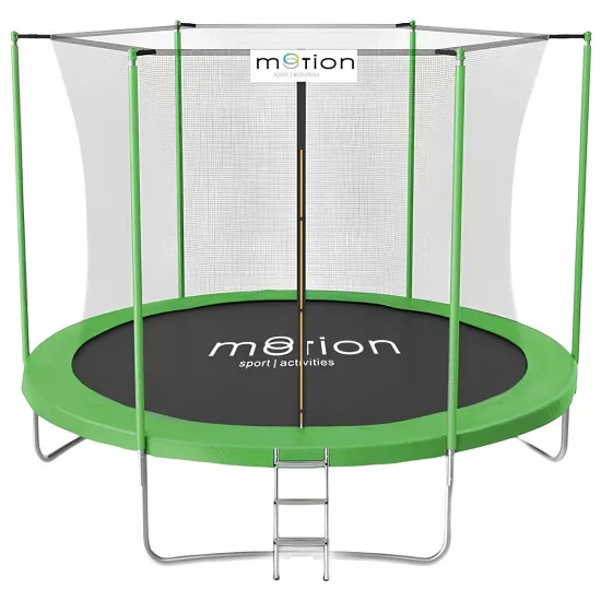 Trambulină Jumi Motion OM-710177, 244 cm, plasă interioară, Green