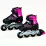 Роликовые коньки Intex 9087 S Black/Pink (31-34)