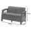 Садовый диван Keter Corfu II Love Seat 258973 Graphite/Gray