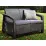 Садовый диван Keter Corfu II Love Seat 258973 Graphite/Gray