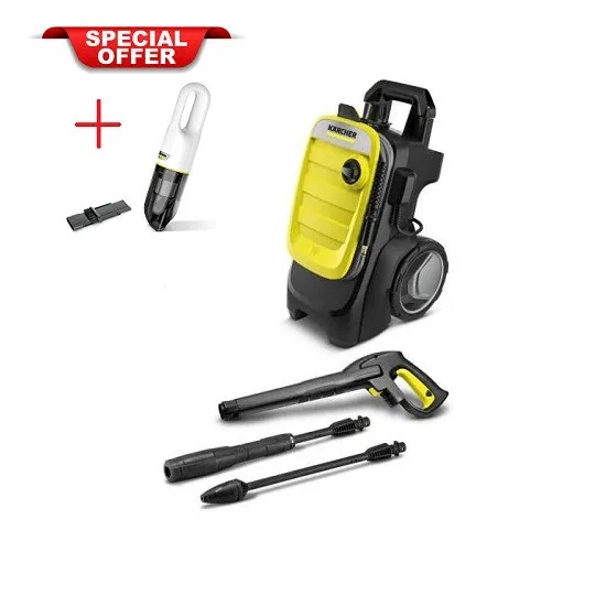 Aparat de spălat cu presiune înaltă Karcher K7 Compact (1.447-050.0) + Aspirator de mână cu acumulator CVH 2