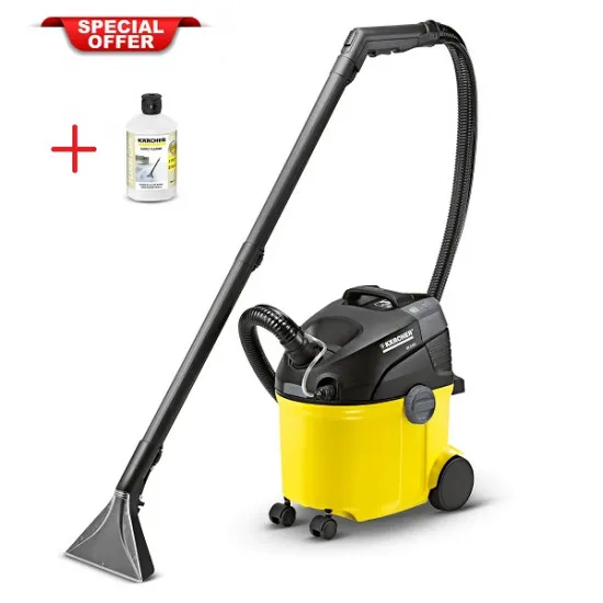 Aspirator industrial Karcher SE 5.100 (1.081-200.0) Yellow/Black (1400 W) + Cadou Detergent