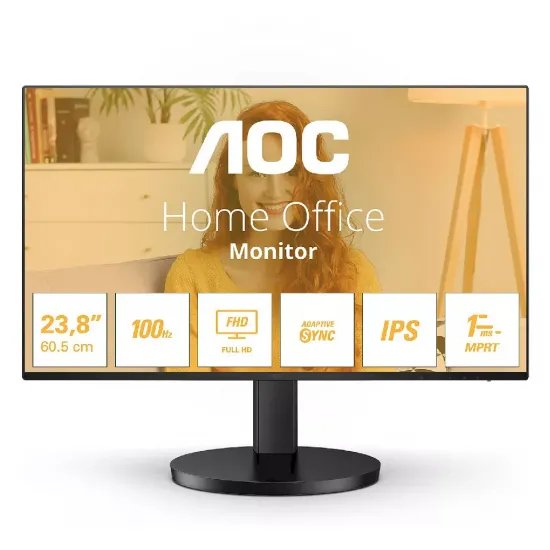 Монитор AOC Bezel Ultra Narrow 24B3HA2 Black (23.8"/1920x1080)