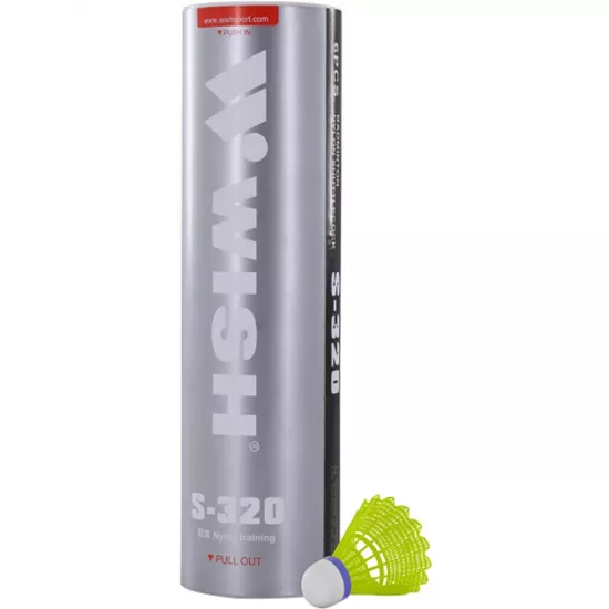 Set navele de badminton plasticgalben (6 buc) Wish S320Y6
