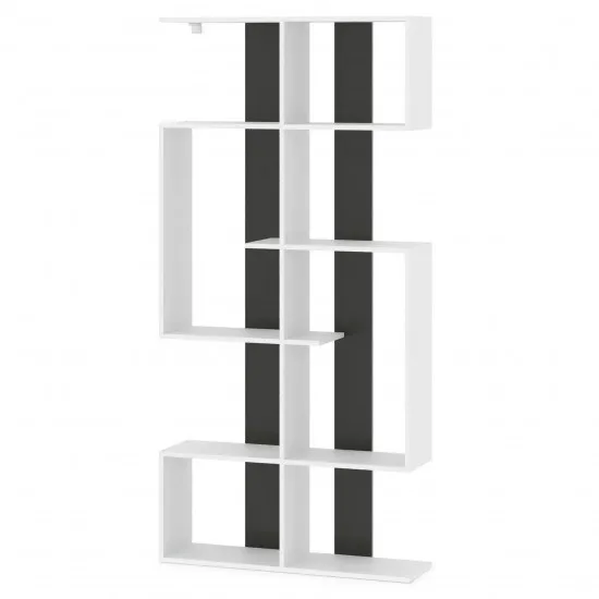 Стеллаж Fabrik Home N3 (90 см), Белый ясень/Базальт