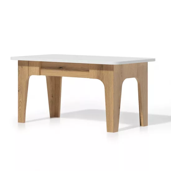 Столик журнальный Fabrik Home Crown, Дуб эвок/Белый ясень