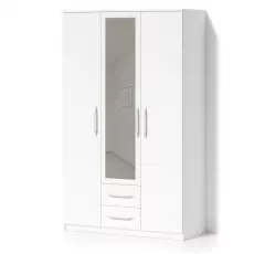 Dulap Fabrik Home Linia, 120x50x200 cm, Frasin alb