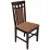 Set de mobilă Eva masa HV-29V Chocolate + 6 scaune DEPPA R (Chocolate, F-789 Brown)