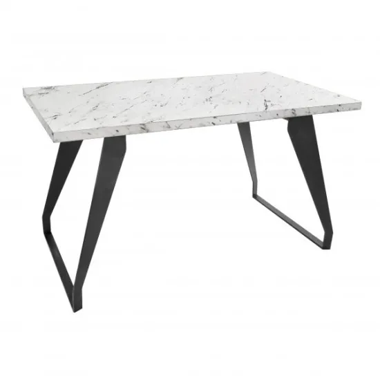 Masă pentru bucătărie DP Town 150×80, White Marble