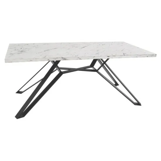 Masă pentru bucătărie DP Selena 180×90, White Marble