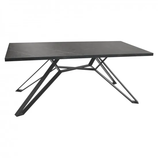 Masă pentru bucătărie DP Selena 150×80, Black Marble