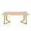 Masă pentru bucătărie DP Frida 180×90, Sonoma/Golden Legs