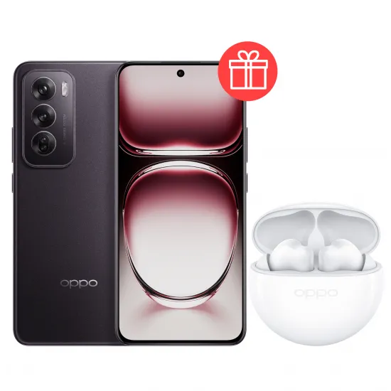 Smartphone Oppo Reno 12 5G, 12GB/256GB, Black Brown + Cadou OPPO TWS Headphones Enco Buds2 Moonlight