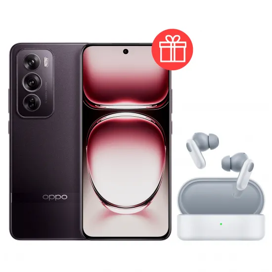Smartphone Oppo Reno 12 Pro 5G, 12GB/512GB, Nebula Black + Cadou OPPO TWS Headphones Enco Buds2 Pro + OPPO Power Adapter SUPERVOOC 80W