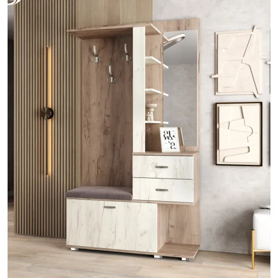 Antreu ML-Mobila МЛ-11 (110 cm), Stejar craft sur/ Stejar craft alb